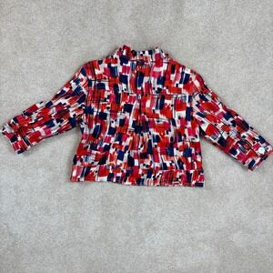 Ruby Rd Blue Ruby Rd. | Jackets & Coats | Ruby Rd Petite Red Navy Blue Abstract ...